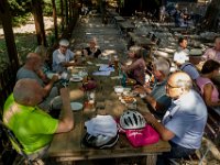 Rast im Spatzl-Biergarten  Rast im Spatzl-Biergarten : 2020.45 Jahre, Deutschland, Europa, Europe, Germany, Klassentreffen, Münster, Nordrhein-Westfalen