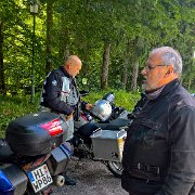 Technische Pause am Weißbach : !Moped-Touren, 2017.4-Laender, 2017.4-Länder, Europa, Europe, Max-Planck-Schule, Moped-Touren, Tirol, Waidring, Österreich