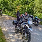 Technische Pause an der Donau : !Moped-Touren, 2017.4-Laender, 2017.4-Länder, Bayern, Deutschland, Europa, Europe, Germany, Max-Planck-Schule, Moped-Touren, Neustadt an der Donau, Norbert Brüchle, Werner Probst