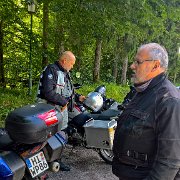 Technische Pause am Weißbach : !Moped-Touren, 2017.4-Laender, 2017.4-Länder, Europa, Europe, Max-Planck-Schule, Moped-Touren, Tirol, Waidring, Österreich