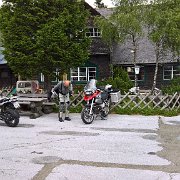 Vormittagskaffee im Gaberlhaus : !Moped-Touren, 2017.4-Laender, 2017.4-Länder, Europa, Europe, Kemetberg, Max-Planck-Schule, Moped-Touren, Steiermark, Ulrich Kossack, Österreich