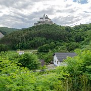 Fotostopp vor der Burg Forchtenstein : !Moped-Touren, 2017.4-Laender, 2017.4-Länder, Burgenland, Europa, Europe, Forchtenstein, Moped-Touren, Österreich