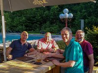 Abendessen auf der Terasse vom Val d'Arimont : 2018.Ardennen, Belgien, Europa, Europe, MRD