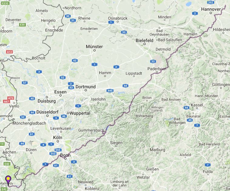 Ardennen 2018 Rückreise